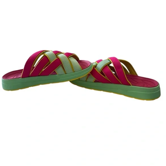 Malibu Sandals Zuma LX Woven Slide Arch Support Cushioned Size 10 - Picture 2 of 9